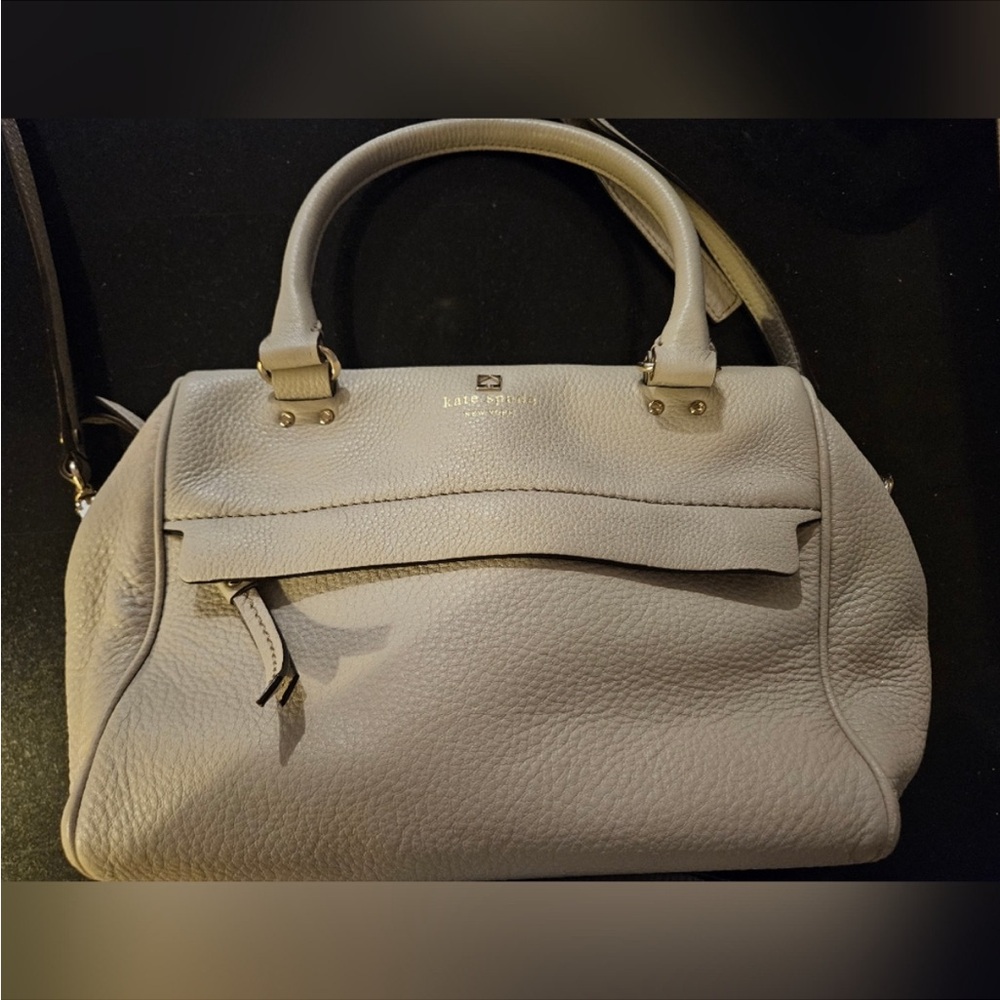 Kate Spade Grant Park Alida Shoulder Tote Wkru2640 In Moussfrost Taupe